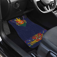 Haiti Flag Traditional Dashiki Car Mats Black Color - Polynesian Pride