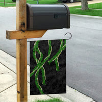 Hawaii Maile Lei Garden Flag Aloha Black Color