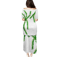 Hawaii Maile Lei Puletasi Aloha White Color LT03 - Polynesian Pride