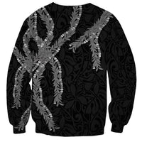 Hawaii Maile Lei Sweatshirt Aloha Grayscale Color LT03 - Polynesian Pride