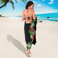 Hawaii Tropical Flowers and Leaves Sarong Tapa Pattern Colorful Mode