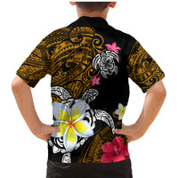 Hawaii Turtle and Tropical Flower Family Matching Mermaid Dress and Hawaiian Shirt Polynesian Pattern