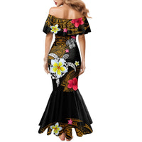 Hawaii Turtle and Tropical Flower Mermaid Dress Polynesian Pattern LT03 - Polynesian Pride