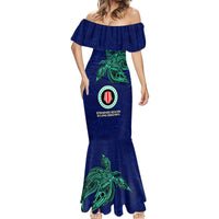 Papua New Guinea Bougainville Mermaid Dress PNG Birds Of Paradise Polynesian Arty Style LT03 - Polynesian Pride