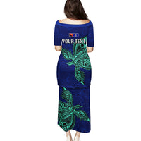 Custom Papua New Guinea Bougainville Puletasi PNG Birds Of Paradise Polynesian Arty Style LT03 - Polynesian Pride