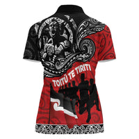 Aotearoa Toitu Te Tiriti Women Polo Shirt Honoring Te Tiriti o Waitangi Maori Haka LT03 - Polynesian Pride