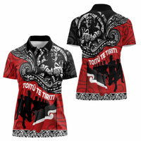 Aotearoa Toitu Te Tiriti Women Polo Shirt Honoring Te Tiriti o Waitangi Maori Haka LT03 - Polynesian Pride