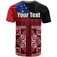 Samoa Flag Day T Shirt Siapo Pattern and Ula Fala LT03 - Polynesian Pride