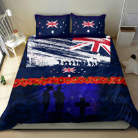 New Zealand and Australia ANZAC Day Bedding Set Lest We Forget Red Poppy Flowers and Soldier LT03 - Polynesian Pride