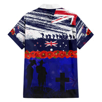 New Zealand and Australia ANZAC Day Hawaiian Shirt Lest We Forget Red Poppy Flowers and Soldier LT03 - Polynesian Pride