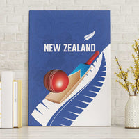 New Zealand Cricket Canvas Wall Art Kiwi Birds Haka Dance Blue Fern Sporty Style LT03 Without Frame Blue - Polynesian Pride