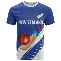 Custom New Zealand Cricket T Shirt Kiwi Birds Haka Dance Blue Fern Sporty Style LT03 Blue - Polynesian Pride