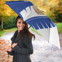 New Zealand Cricket Umbrella Kiwi Birds Haka Dance Blue Fern Sporty Style LT03 - Polynesian Pride
