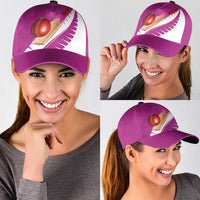 New Zealand Cricket Classic Cap Kiwi Birds Haka Dance Pink Fern Sporty Style LT03 - Polynesian Pride