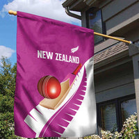 New Zealand Cricket Garden Flag Kiwi Birds Haka Dance Pink Fern Sporty Style LT03 - Polynesian Pride