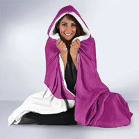 New Zealand Cricket Hooded Blanket Kiwi Birds Haka Dance Pink Fern Sporty Style LT03 - Polynesian Pride