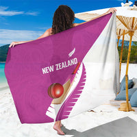 New Zealand Cricket Sarong Kiwi Birds Haka Dance Pink Fern Sporty Style LT03 One Size 44 x 66 inches Pink - Polynesian Pride
