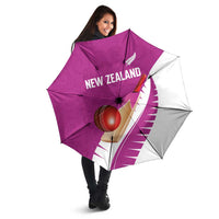 New Zealand Cricket Umbrella Kiwi Birds Haka Dance Pink Fern Sporty Style LT03 - Polynesian Pride