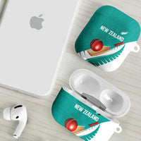 New Zealand Cricket AirPods Case Kiwi Birds Haka Dance Turquoise Fern Sporty Style LT03 - Polynesian Pride