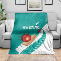 New Zealand Cricket Blanket Kiwi Birds Haka Dance Turquoise Fern Sporty Style LT03 - Polynesian Pride