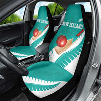 New Zealand Cricket Car Seat Cover Kiwi Birds Haka Dance Turquoise Fern Sporty Style LT03 - Polynesian Pride