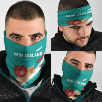 New Zealand Cricket Neck Gaiter Kiwi Birds Haka Dance Turquoise Fern Sporty Style LT03 - Polynesian Pride