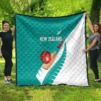 New Zealand Cricket Quilt Kiwi Birds Haka Dance Turquoise Fern Sporty Style LT03 - Polynesian Pride