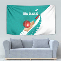 New Zealand Cricket Tapestry Kiwi Birds Haka Dance Turquoise Fern Sporty Style LT03 - Polynesian Pride