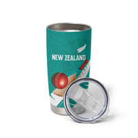 Custom New Zealand Cricket Tumbler Cup Kiwi Birds Haka Dance Turquoise Fern Sporty Style LT03 - Polynesian Pride