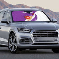 New Zealand Cricket Auto Sun Shade Kiwi Birds Haka Dance Purple Fern Sporty Style LT03 - Polynesian Pride