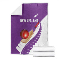 New Zealand Cricket Blanket Kiwi Birds Haka Dance Purple Fern Sporty Style LT03 - Polynesian Pride