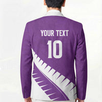 Custom New Zealand Cricket Blazer Kiwi Birds Haka Dance Purple Fern Sporty Style LT03 - Polynesian Pride