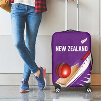 New Zealand Cricket Luggage Cover Kiwi Birds Haka Dance Purple Fern Sporty Style LT03 - Polynesian Pride