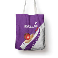 New Zealand Cricket Tote Bag Kiwi Birds Haka Dance Purple Fern Sporty Style LT03 - Polynesian Pride