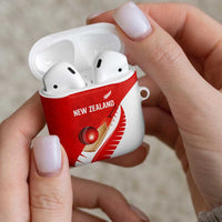 New Zealand Cricket AirPods Case Kiwi Birds Haka Dance Red Fern Sporty Style LT03 - Polynesian Pride