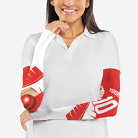 Custom New Zealand Cricket Arm Sleeves Kiwi Birds Haka Dance Red Fern Sporty Style LT03 - Polynesian Pride
