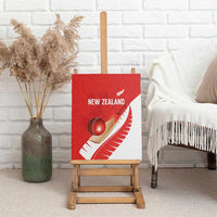 New Zealand Cricket Canvas Wall Art Kiwi Birds Haka Dance Red Fern Sporty Style LT03 - Polynesian Pride