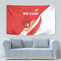 New Zealand Cricket Tapestry Kiwi Birds Haka Dance Red Fern Sporty Style LT03 - Polynesian Pride