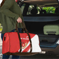 New Zealand Cricket Travel Bag Kiwi Birds Haka Dance Red Fern Sporty Style LT03 - Polynesian Pride
