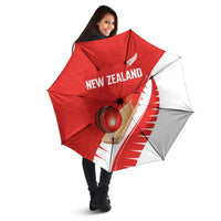 New Zealand Cricket Umbrella Kiwi Birds Haka Dance Red Fern Sporty Style LT03 - Polynesian Pride