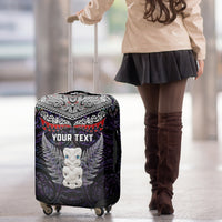 New Zealand Hei Tiki Luggage Cover Maori Purple Papua Shell Pattern LT03 - Polynesian Pride