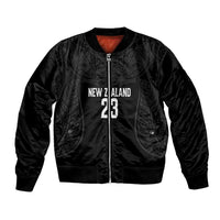New Zealand Basketball Ta Moko Tribal Custom Bomber Jacket