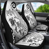 New Zealand Sea Animals with Maori Tribal Tattoo Car Seat Cover White Color LT03 - Polynesian Pride