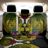Hawaii Kanaka Maoli Back Car Seat Cover Double Shark and Hibiscus Flowers LT03