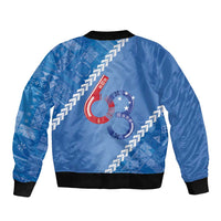 Samoa Independence Day Bomber Jacket Anniversary 63th-Siapo Art