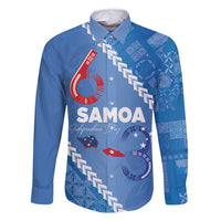 Samoa Independence Day Family Matching Long Sleeve Bodycon Dress and Hawaiian Shirt Anniversary 63th-Siapo Art