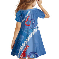 Samoa Independence Day Family Matching Off The Shoulder Long Sleeve Dress and Hawaiian Shirt Anniversary 63th-Siapo Art