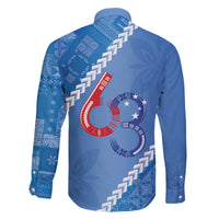 Samoa Independence Day Family Matching Off The Shoulder Long Sleeve Dress and Hawaiian Shirt Anniversary 63th-Siapo Art