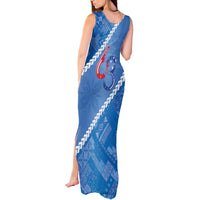 Samoa Independence Day Tank Maxi Dress Anniversary 63th-Siapo Art