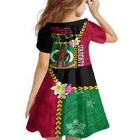 Vanuatu Nakamal and Plumeria Flowers Family Matching Tank Maxi Dress and Hawaiian Shirt Polynesian Pattern